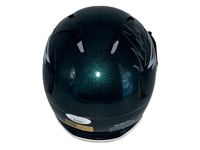 Nakobe Dean Philadelphia Eagles Autographed Speed Mini Helmet ( JSA )