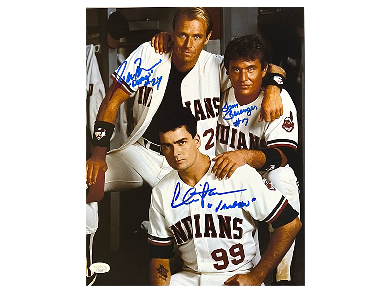 Charlie Sheen ,Tom Berenger & Corbin Bernsen Autographed Major