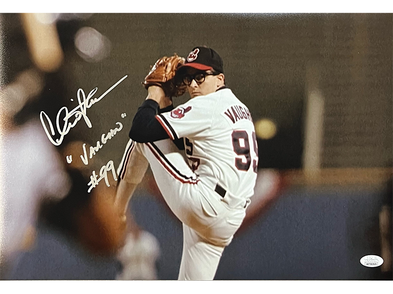 Charlie Sheen Autographed Major League 12x18 Photo (Vaughn 99) Incs JSA