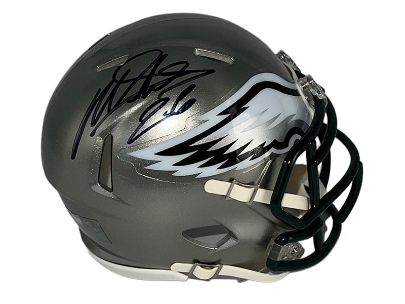 Miles Sanders Philadelphia Eagles Autographed Flash Mini Helmet (JSA)