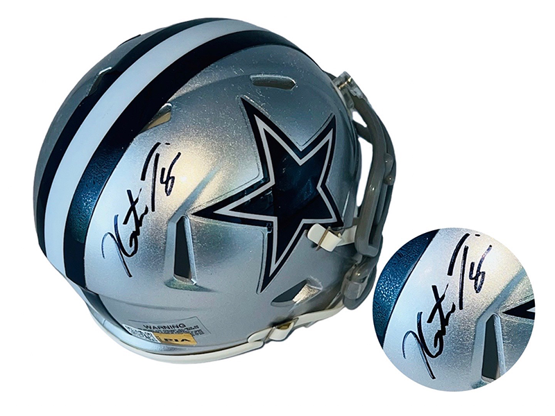 Amari Cooper Signed Dallas Cowboys Speed Flash NFL Mini Helmet