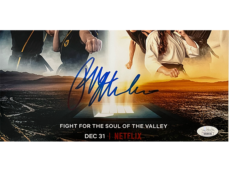 Ralph Macchio Autographed The Karate Kid Cobra Kai Color 11x14 Photo JSA