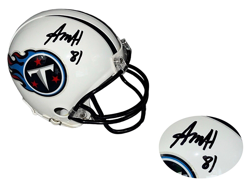Austin Hooper Autographed Tennessee Titans Speed Mini Helmet (JSA)