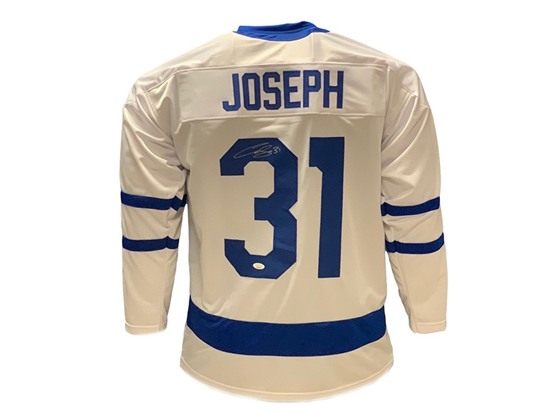 Curtis Joseph Autographed Pro Style Hockey Jersey White (JSA)