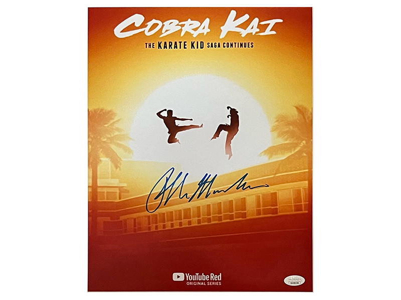 Ralph Macchio Autographed Daniel LaRusso The Karate Kid Cobra Kai Photo JSA