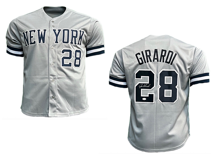 Joe Girardi Signed New York Grey Baseball Jersey (JSA) — RSA