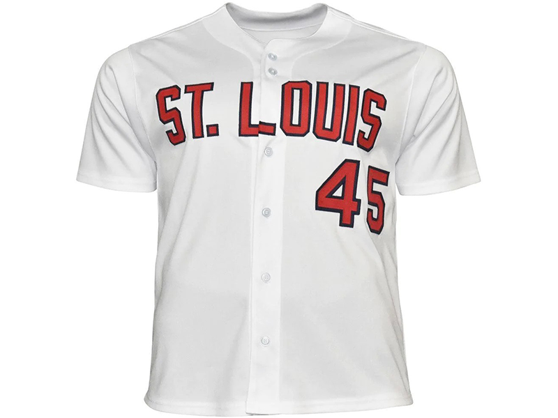 Bob Gibson Autographed Signed St Louis White Baseball Jersey (JSA)