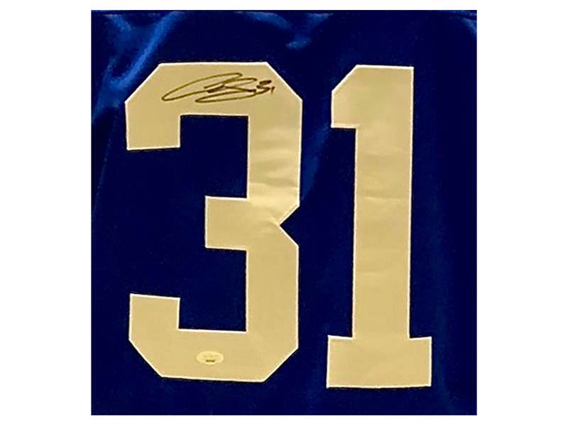 Curtis Joseph Autographed Toronto Pro Style Hockey Jersey Blue (JSA)