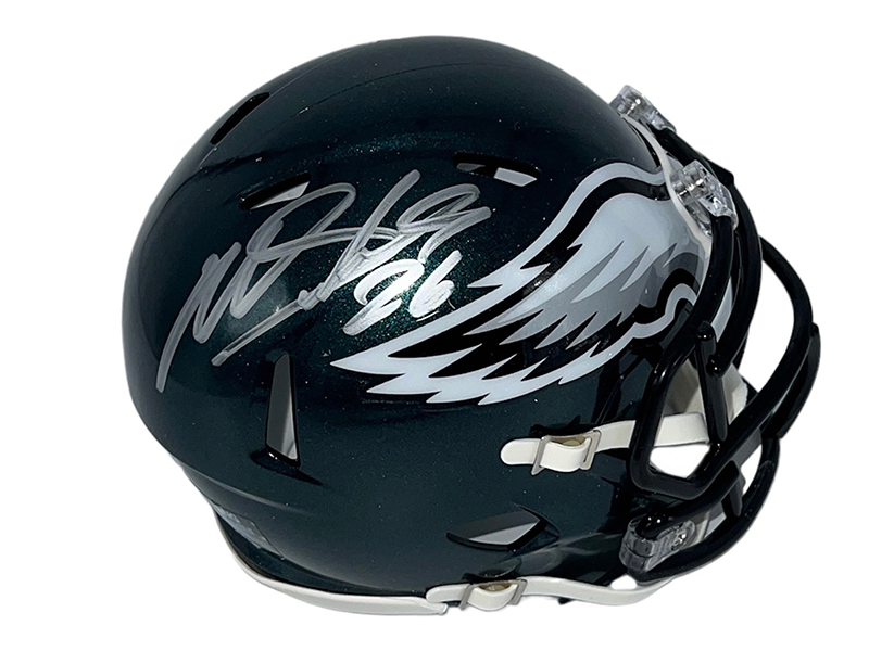 Miles Sanders Philadelphia Eagles Autographed Speed Mini Helmet (JSA)