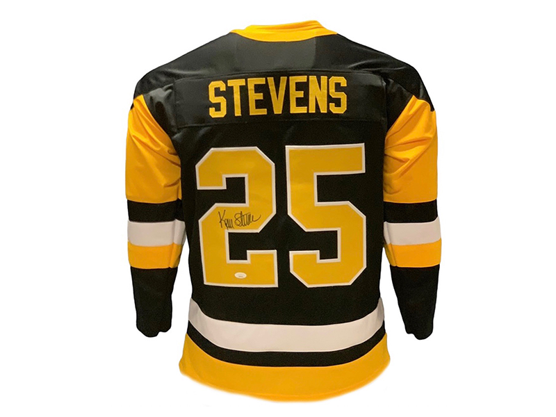 Kevin Stevens Autographed Pittsburgh Pro Style Hockey Jersey Black (JSA)
