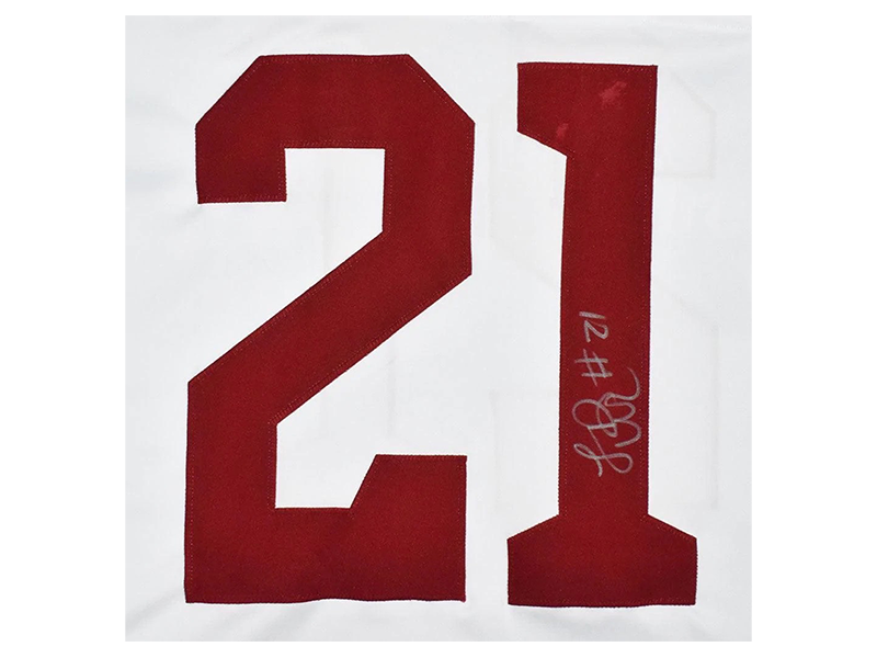 LenDale White Autographed College White Football Jersey (JSA)