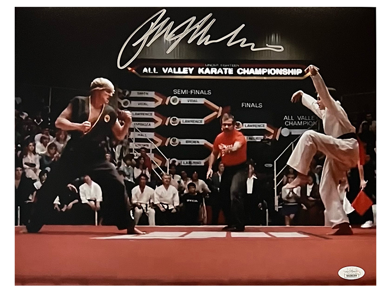 Ralph Macchio Autographed Daniel LaRusso The Karate Kid 11/14 Photo JSA