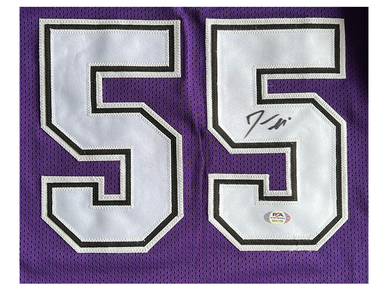 Jason Williams Autographed Signed ProStyle Purple Sac-Town Basketball Jersey PSA