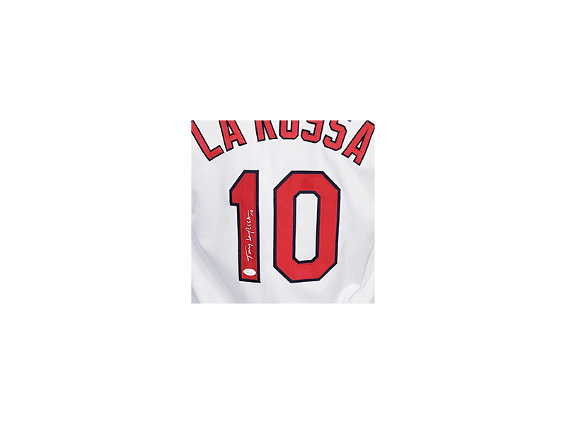 Tony Larussa Autographed St Louis White Baseball Jersey (JSA)