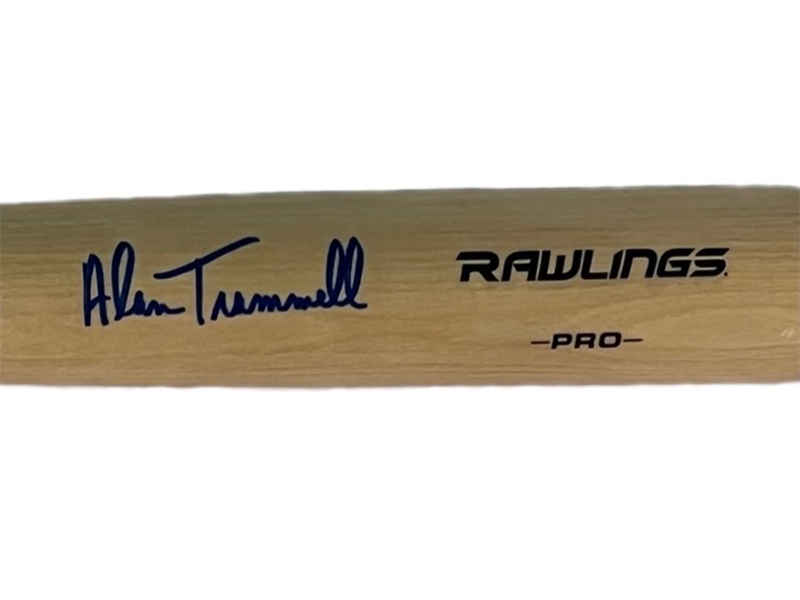 Alan Trammell Autographed Rawlings Blonde Baseball Bat JSA