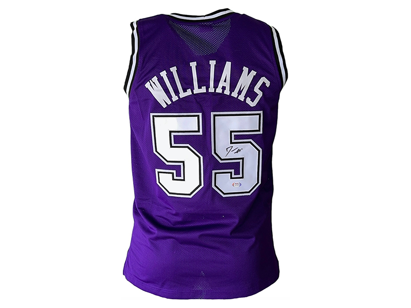 Jason Williams Autographed Signed ProStyle Purple Sac-Town Basketball Jersey PSA