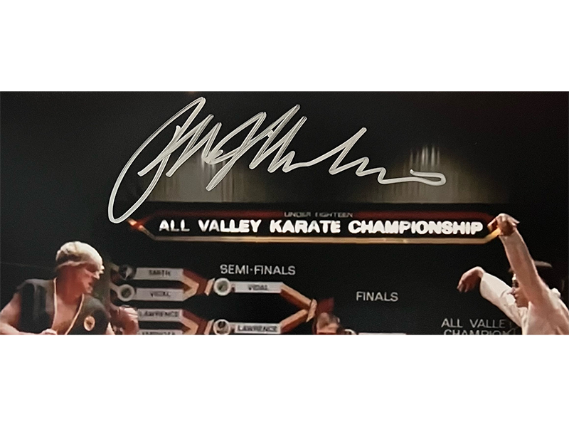 Ralph Macchio Autographed Daniel LaRusso The Karate Kid 11/14 Photo JSA