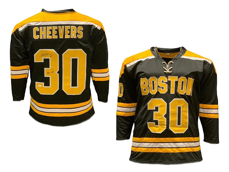 Gerry Cheevers Autographed Bruins Jersey