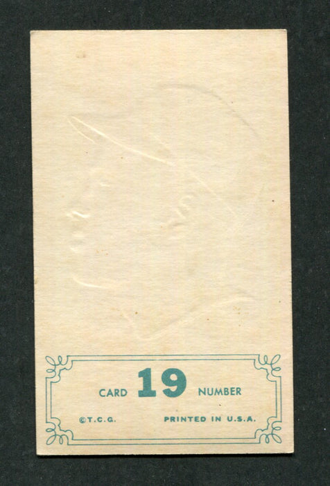 #19 Roberto Clemente 1965 Topps Embossed Gold Baseball Card