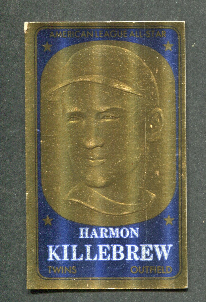 56 Harmon Killebrew 1965 Topps Embossed Gold Baseball Card