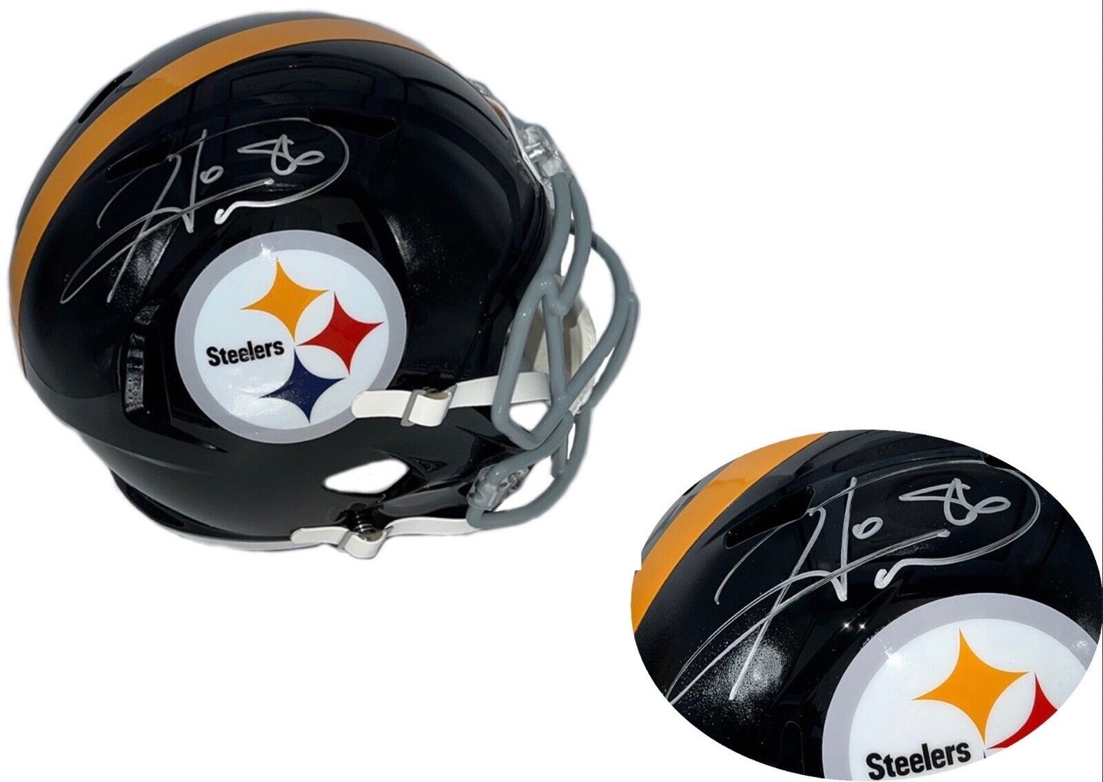 Hines Ward Autographed Football - JSA