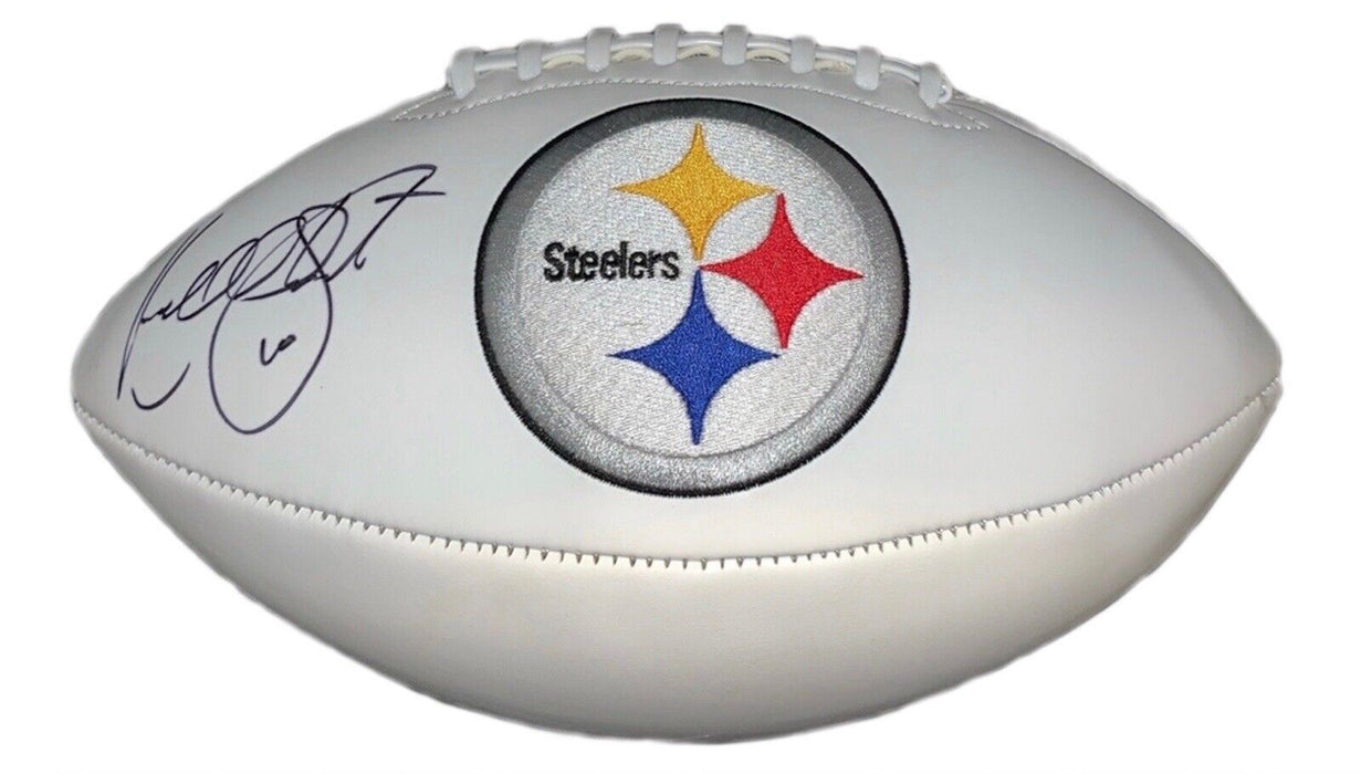 Kordell Stewart Autographed Pittsburgh Steelers NFL Logo Football (JSA)