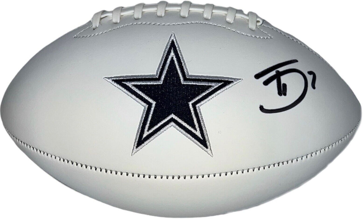 Trevon Diggs Autographed Dallas Cowboys Logo Football (JSA)