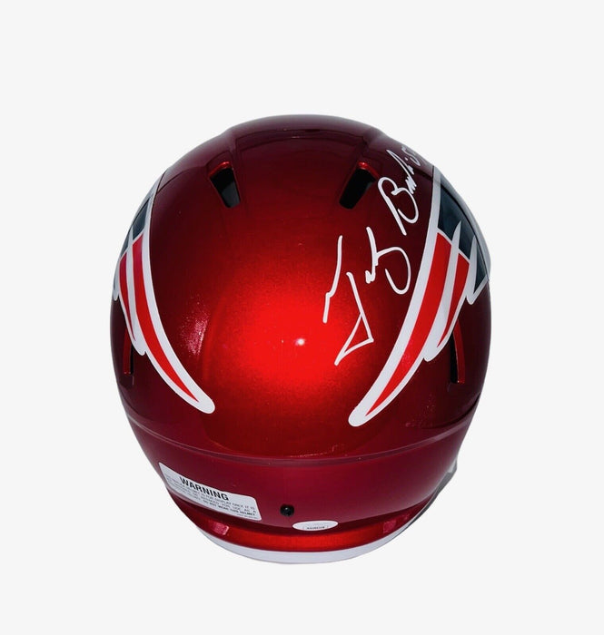 Tedy Bruschi Autographed New England Full Size Flash Football Helmet JSA
