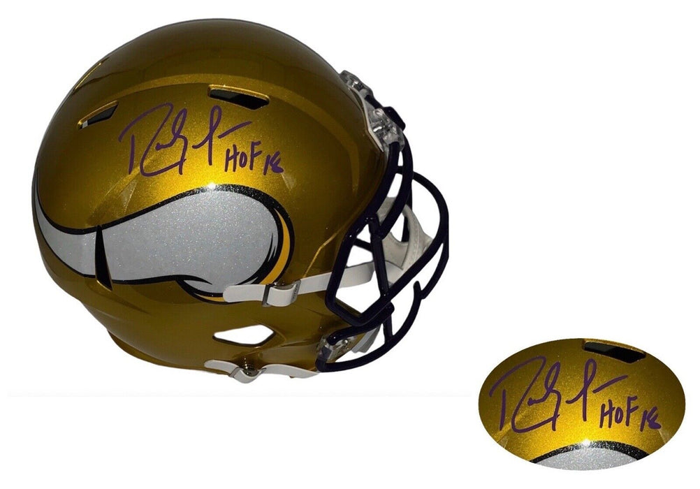 Randy Moss Vikings Autographed Full Size Flash Helmet "HOF 2018" Inscription JSA