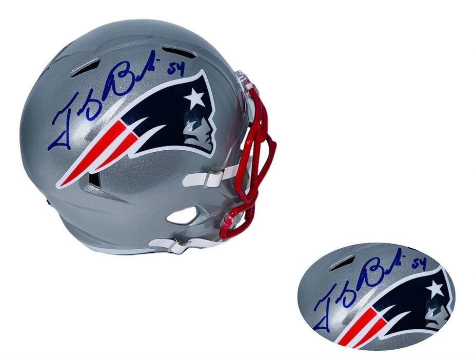 Tedy Bruschi Autographed New England Full Size Speed Football Helmet JSA