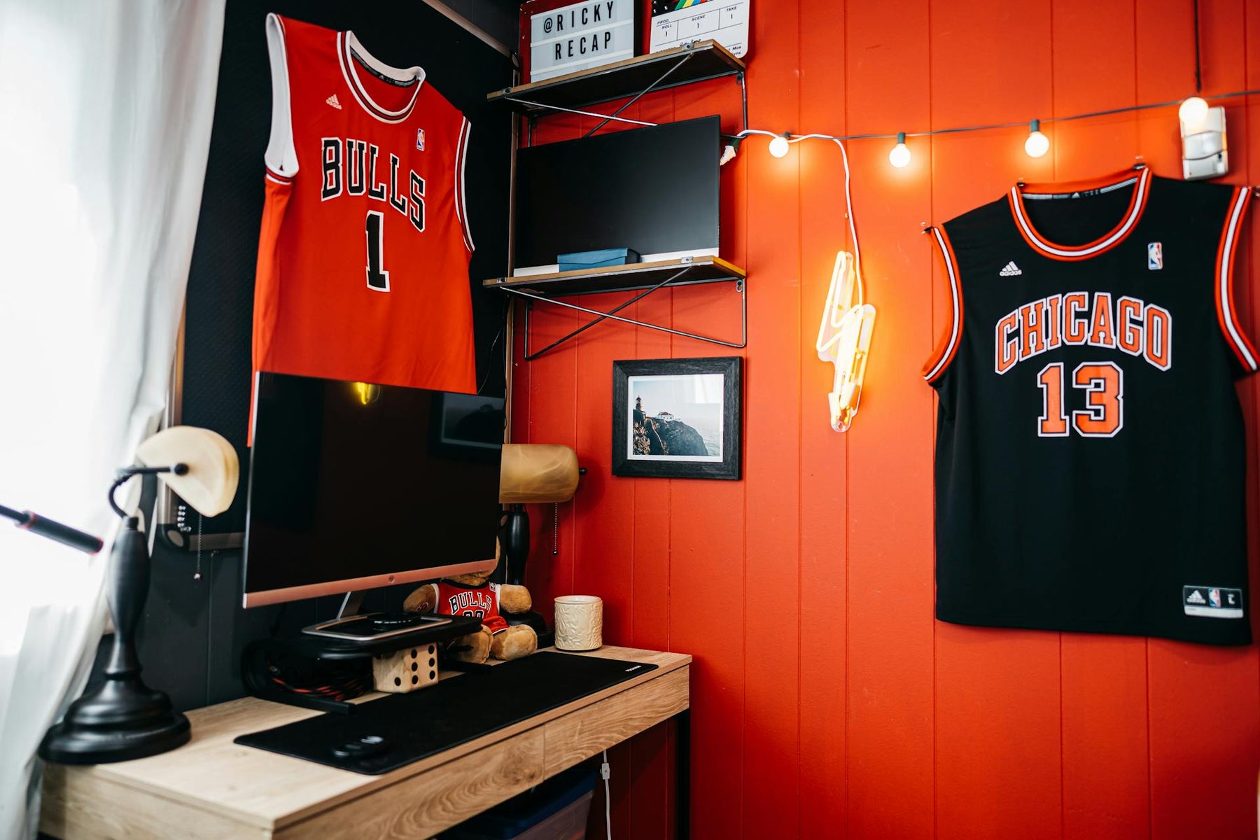 basketball jersey display
