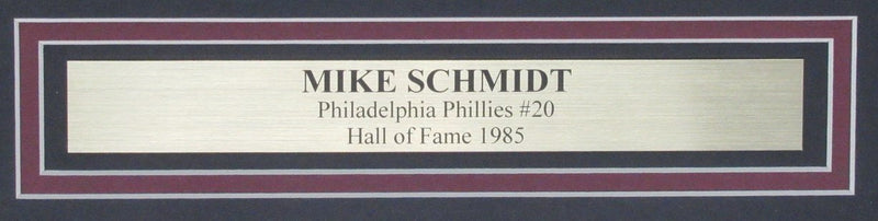 Mike Schmidt HOF Signed/Autographed 16x20 Photo Phillies Framed Beckett 193094