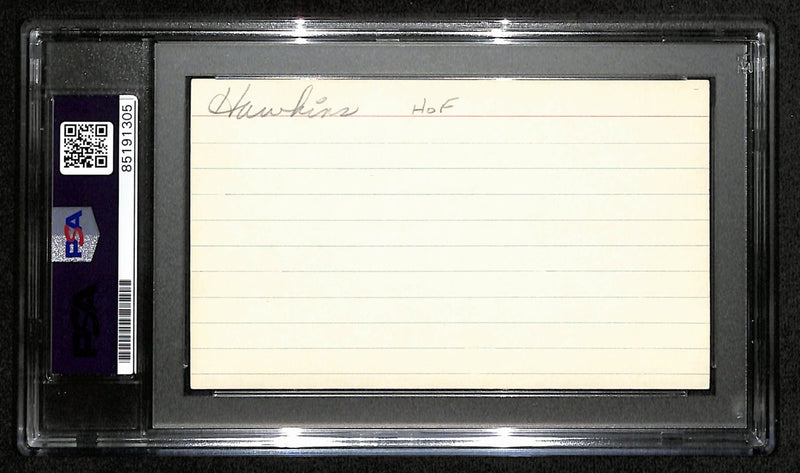 Connie Hawkins HOF Signed/Auto 3x5 Index Card Phoenix Suns PSA/DNA 188574