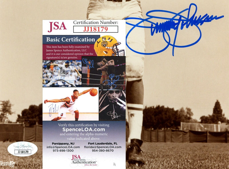 Jimmy Johnson HOF San Francisco 49ers Signed/Autographed 8x10 Photo JSA 154835