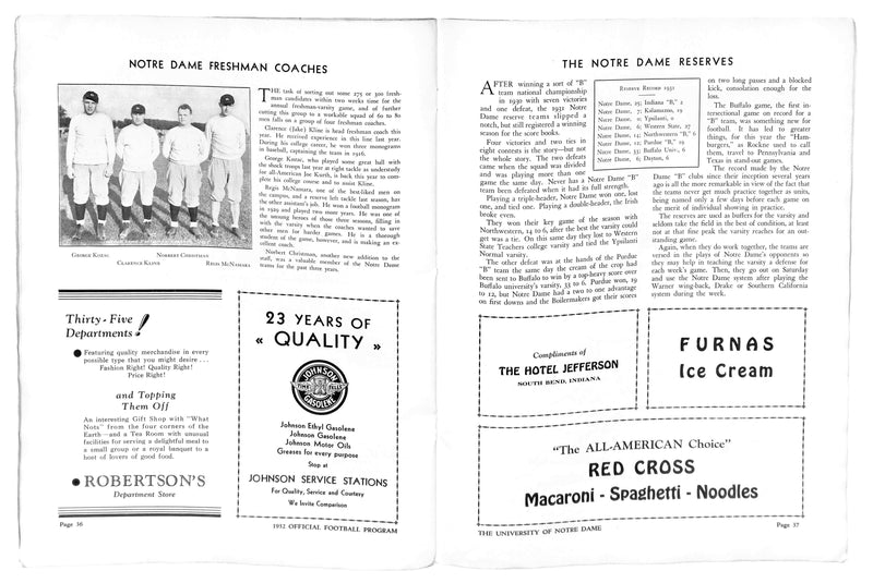 10/15/1932 Drake vs. Notre Dame College Program 185781