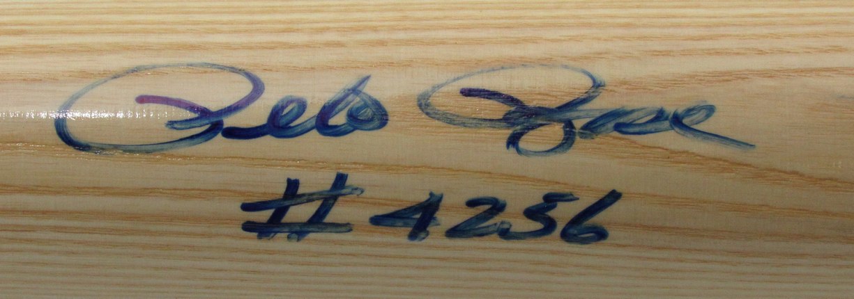 Pete Rose Signed/Inscribed Adirondack Baseball Bat Cincinnati Reds JSA 186121