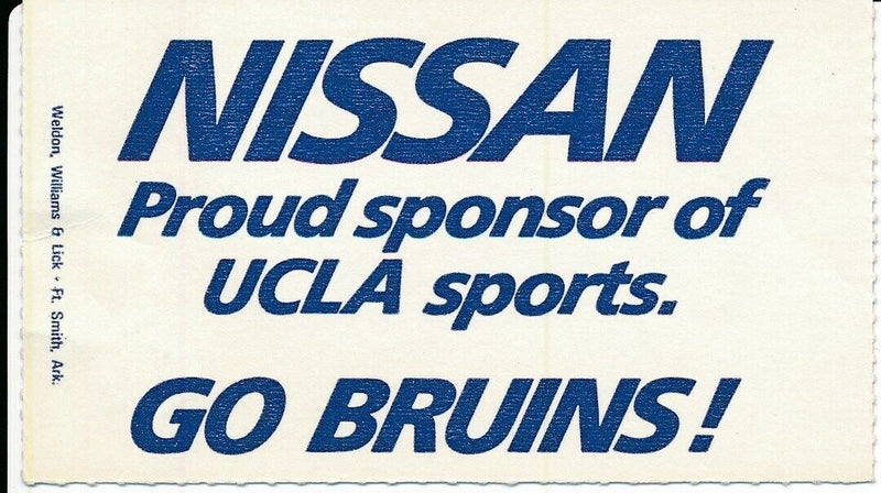 1987 UCLA Bruins vs. USC Trojans Football  Ticket TROY AIKMAN 148643
