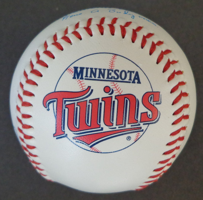 Minnesota Twins Multi-Autographed by 8 Players OAL Twins Logo Baseball 155685