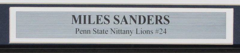 Miles Sanders Penn State Signed/Autographed 8x10 Photo Framed Beckett 146689