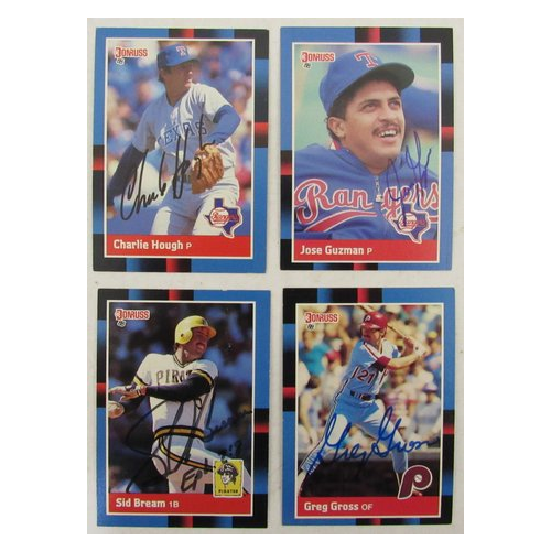Lot of (153) Signed 1988 Donruss Baseball Cards Gross, Guzman, Hough 190087