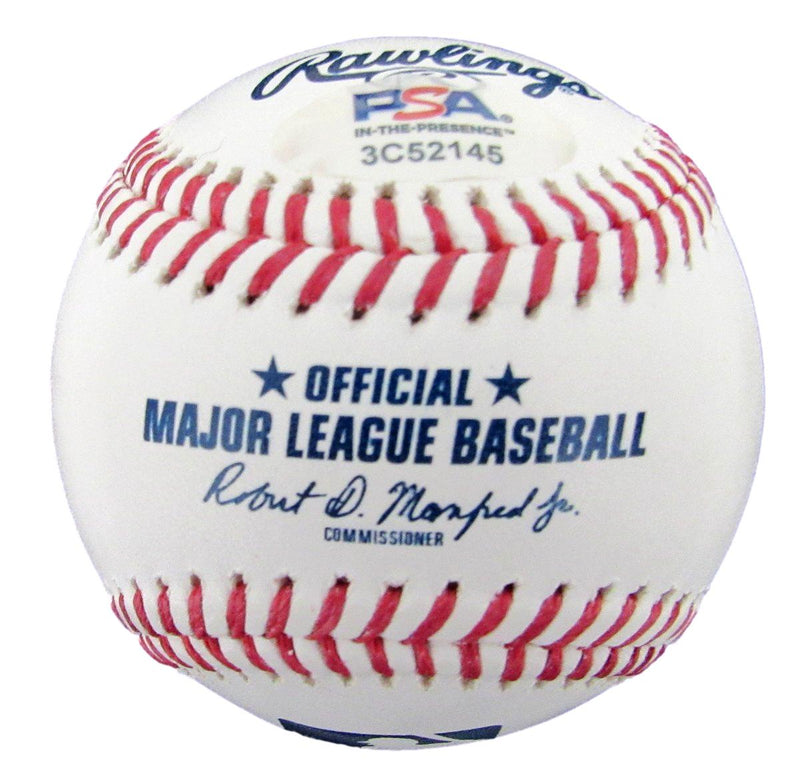 Jimmy Rollins Signed/Auto OML Baseball Philadelphia Phillies PSA/DNA 189595
