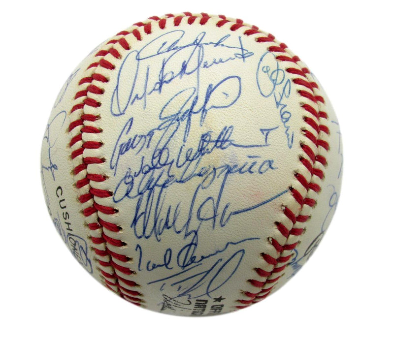 1990 Mets Team Autographed by 32 Harrelson Strawberry Viola ONL Baseball 182804