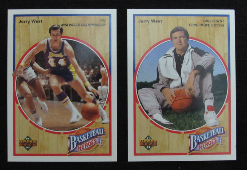 1992 Jerry West HOF Los Angeles Lakers Upper Deck Heroes Card Set 181810