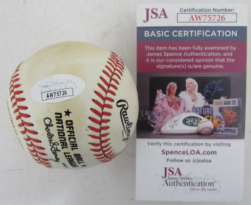 Dave Kingman Signed/Autographed ONL Baseball New York Mets JSA 192435