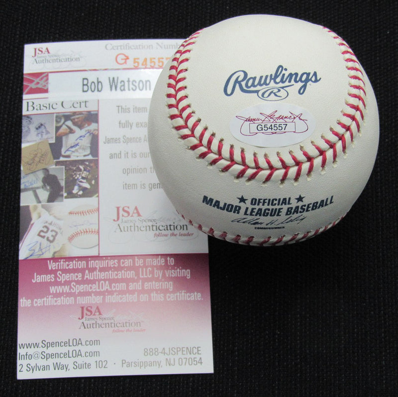 Bob Watson Signed/Auto Yankees 100th OML Baseball JSA  186870