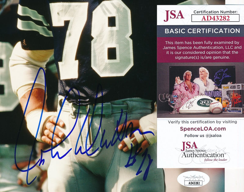 John Dutton Autographed 8x10 Photo Dallas Cowboys JSA