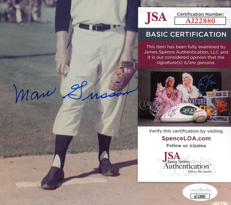 Marv Grissom Autographed 8x10 Photo New York Giants JSA 177867