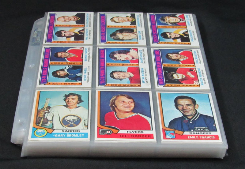 1974-75 Topps Hockey Cards Complete Set (1-264) Bobby Orr/Scotty Bowman 190164
