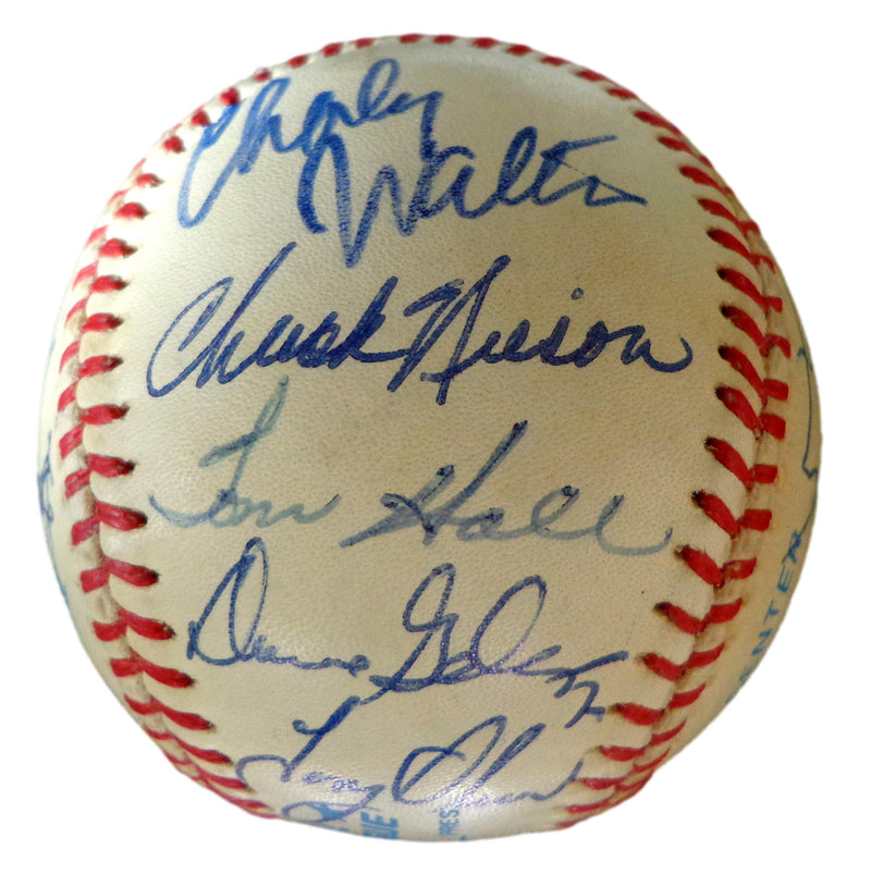 Minnesota Twins Multi-Autographed by 10 Pleayers OAL Baseball 179887
