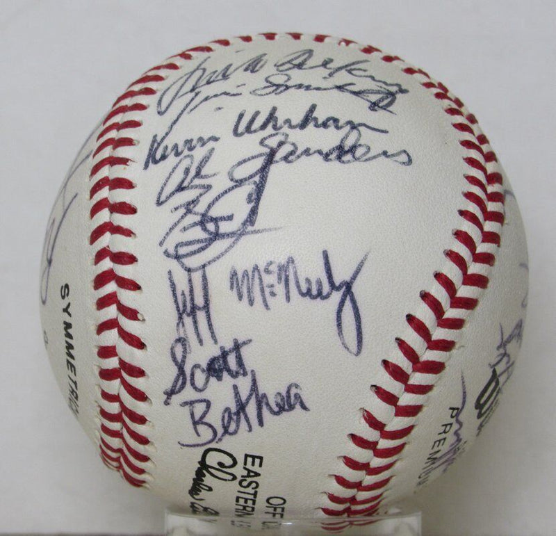 1992 Team Autographed Rawlings OEL Baseball New Britain Red Sox